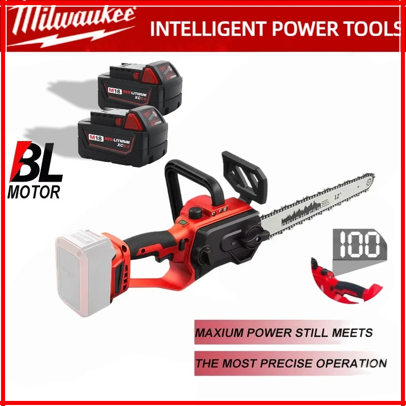 Cordless Chainsaw 12 Inch Battery - Milwaukee 12Inch Chainsaw Cordless Electric Pruning