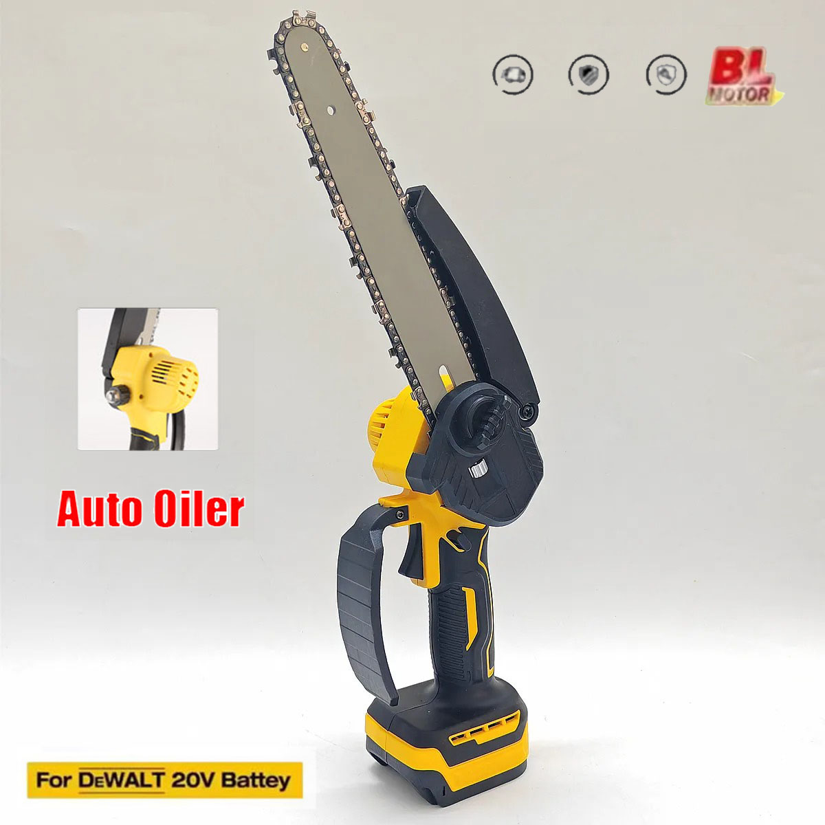 Brushless Chainsaw 8 Inch 20V - Fit for DeWALT 20V 18V Battery