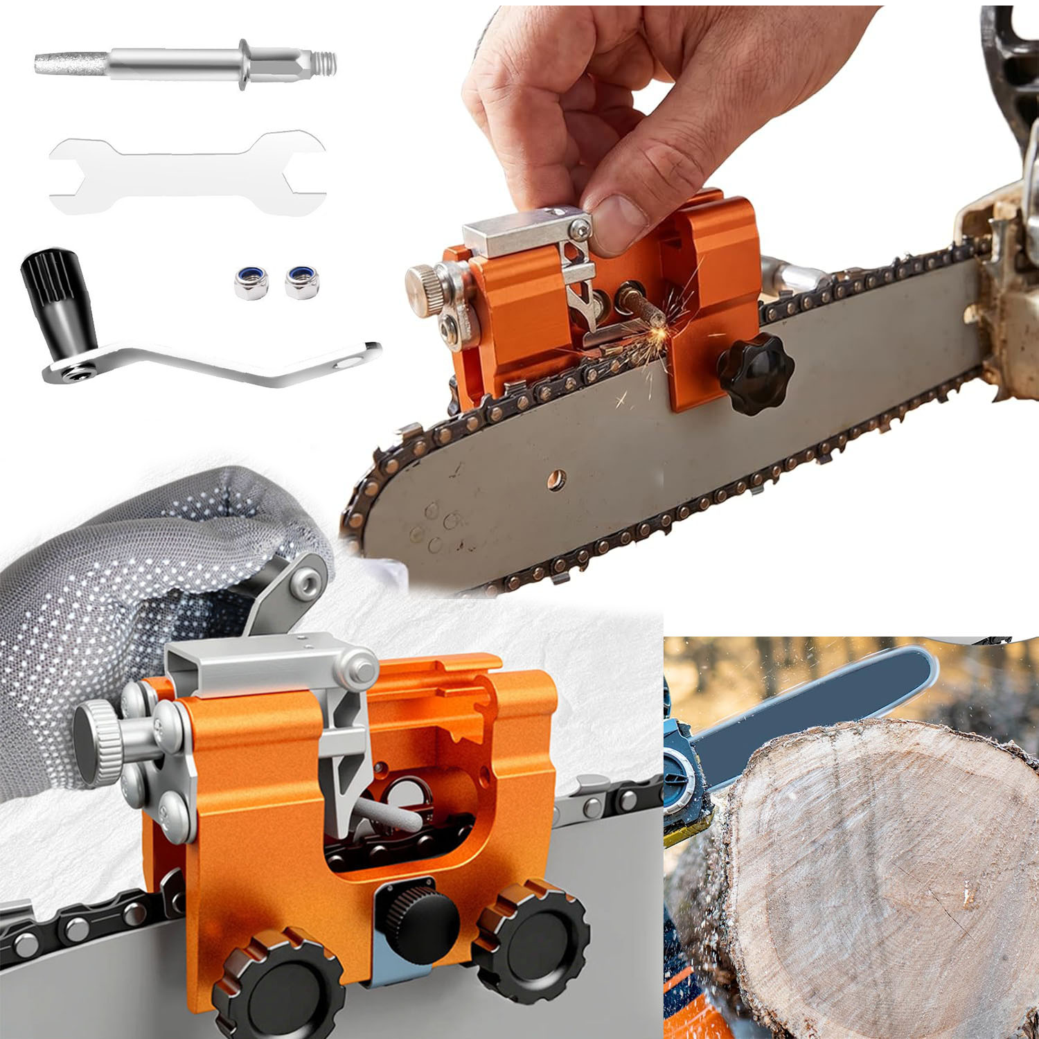 Chainsaw Sharpener Electric - Hand Crank Chain Saw Sharpener Tool
