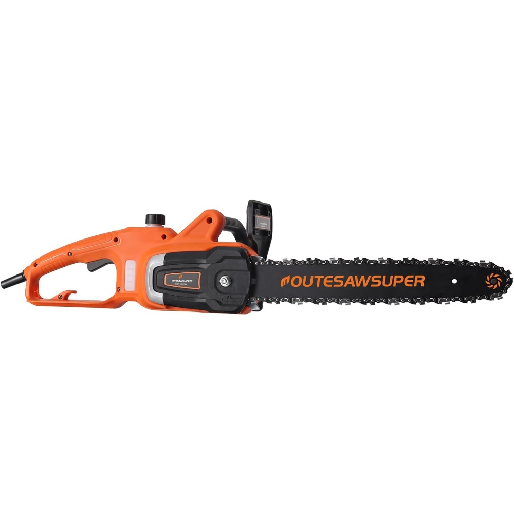 Electric Chainsaw 16 Inch Corded - 16-Inch Corded Electric Chainsaw with Automatic
