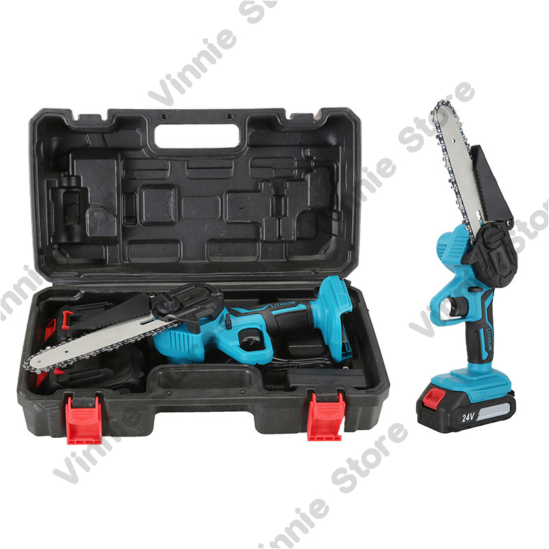 Mini Chainsaw 6 Inch Cordless - Portable 6-inch mini electric chain saw