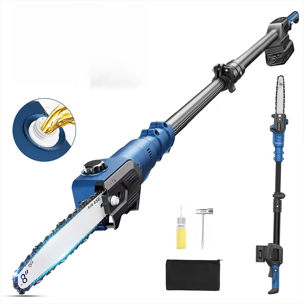 Pole Saw Cordless Telescopic - 21V cordless pole chain saw, telescopic