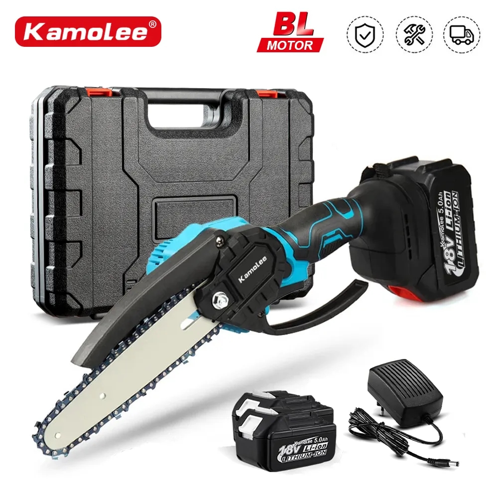 Brushless Chainsaw 8 Inch 20V - Kamolee Brushless Electric Chain Saw 8