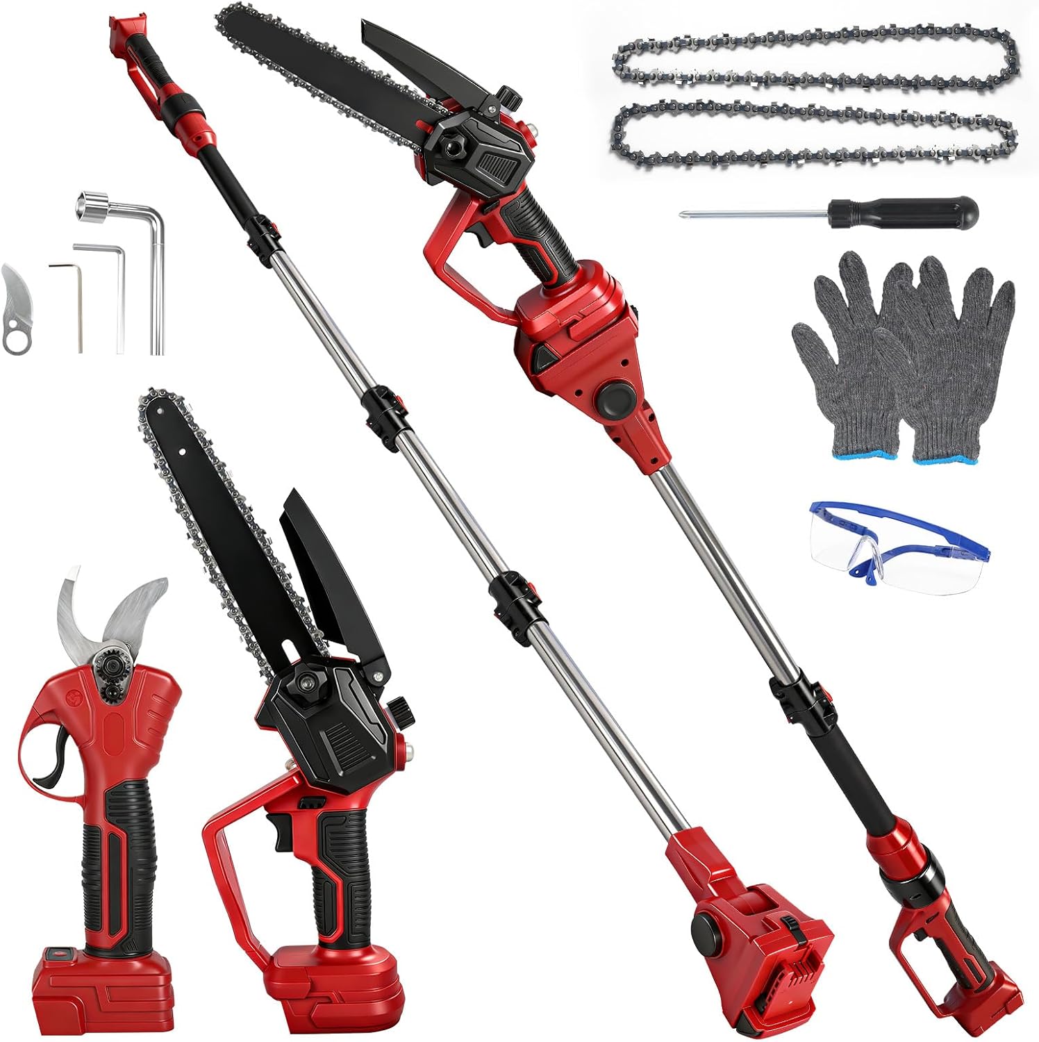 Cordless 2-in-1 Brushless Pole - đánh giá và giá Battery Chainsaw 2 Battery Kit