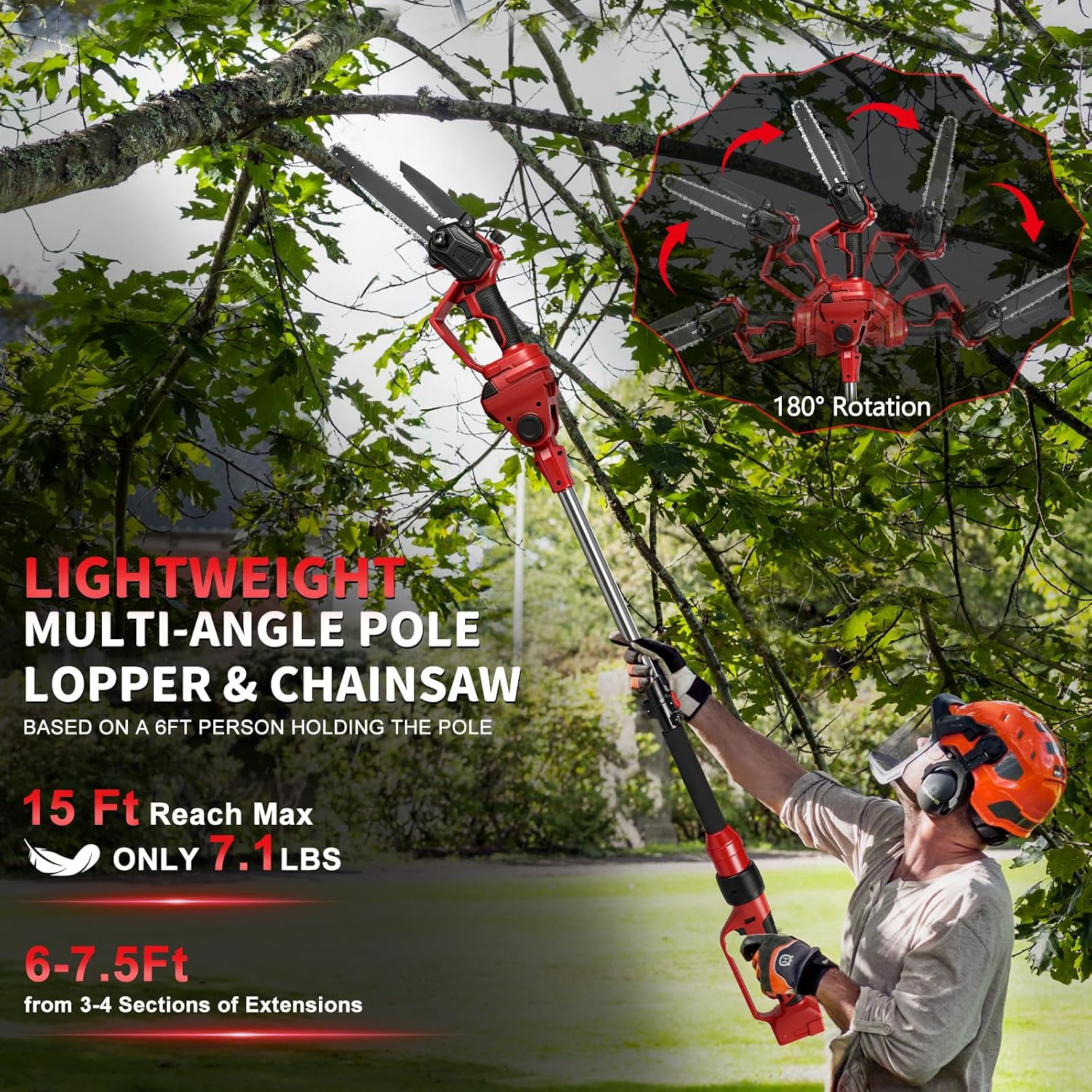 Cordless 2-in-1 Brushless Pole - đánh giá và giá Battery Chainsaw 2 Battery Kit