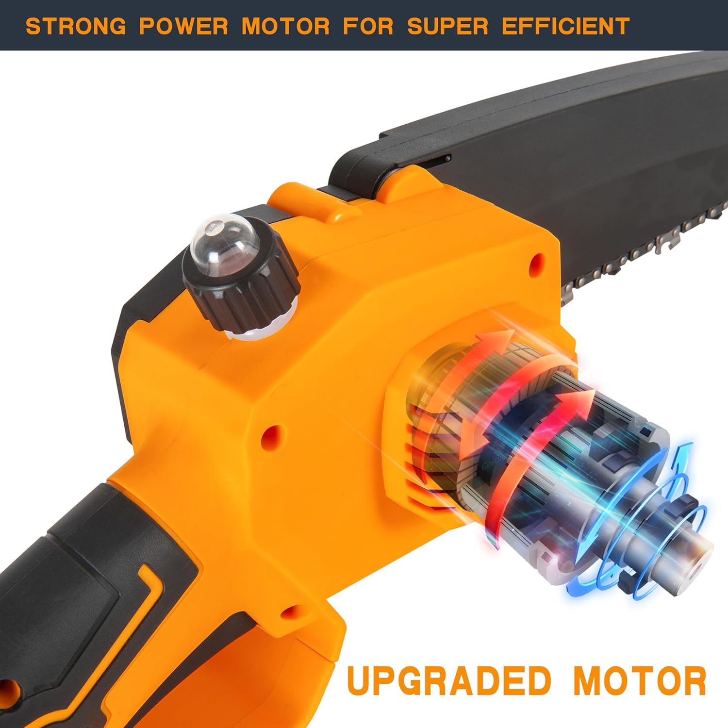 Mini chain saw, 8 inch cordles - đánh giá và giá Brushless Chainsaw 8 Inch 20V