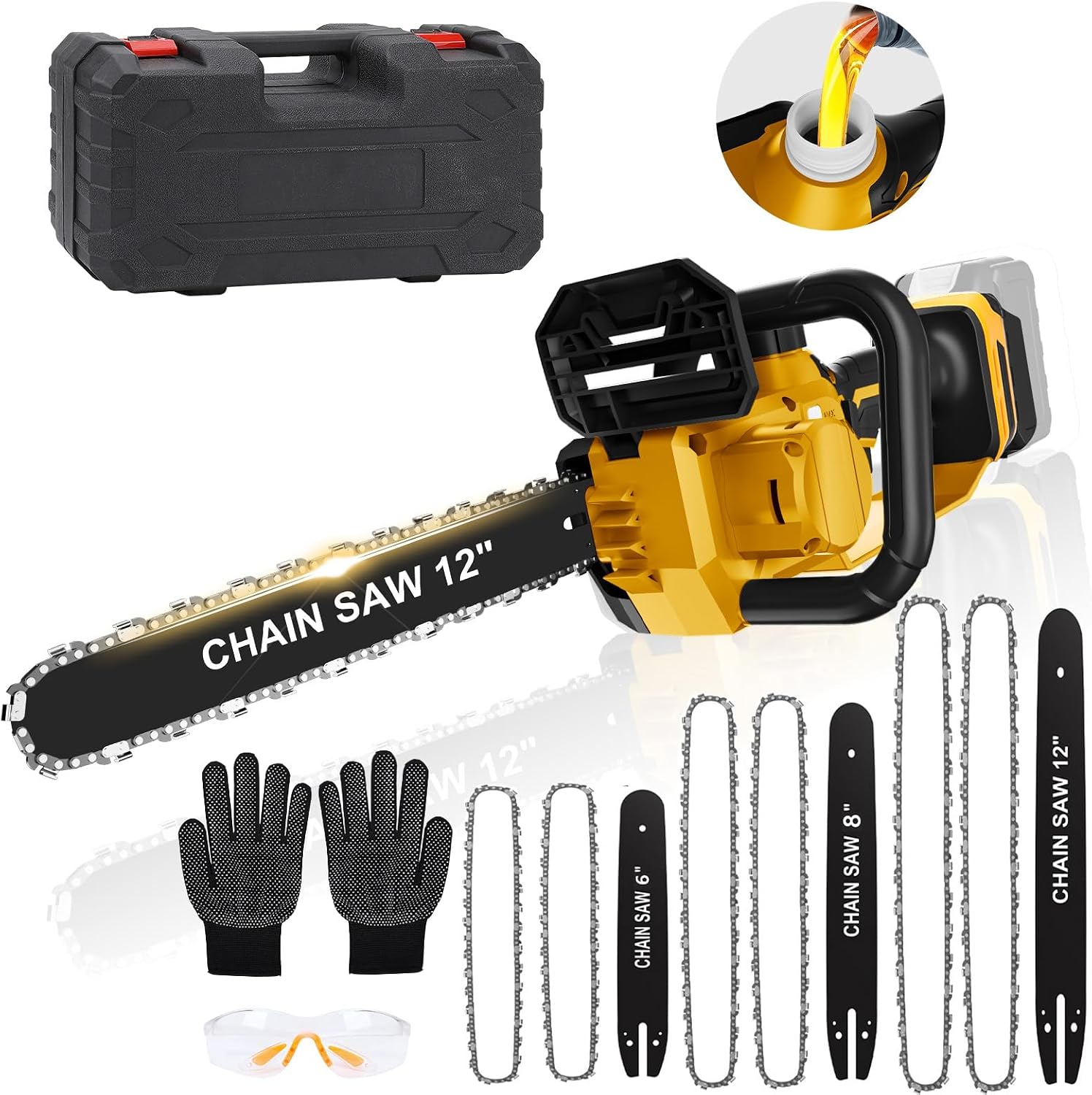^For 3-IN-1 Cordless Chainsaw  - đánh giá và giá Brushless Chainsaw 8 Inch 20V