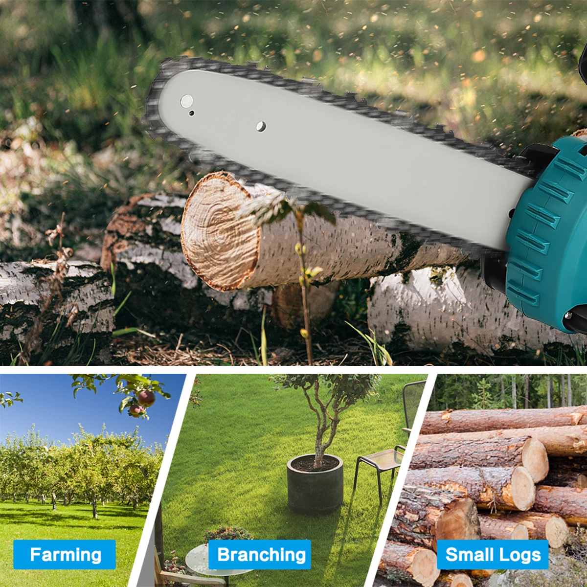 12 Inch 5000W Cordless Brushle - đánh giá và giá Cordless Chainsaw 12 Inch Battery