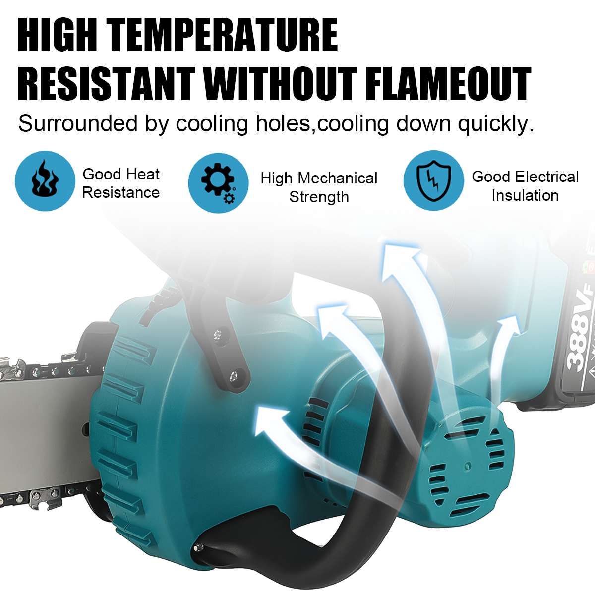 12 Inch 5000W Cordless Brushle - đánh giá và giá Cordless Chainsaw 12 Inch Battery
