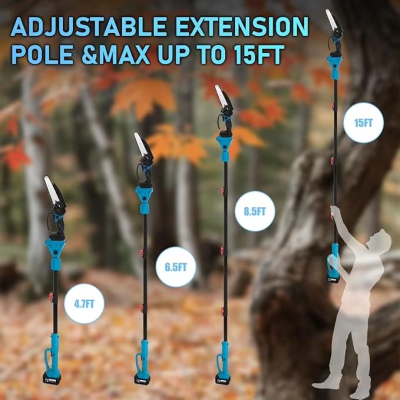 Lithium Battery Cordless Pruni - đánh giá và giá Pole Saw Cordless Telescopic