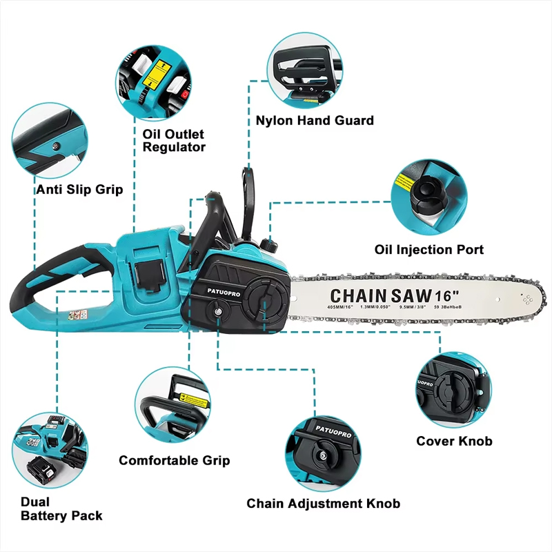 Brushless 16 Inch Cordless Ele - đánh giá và giá Cordless Chainsaw 12 Inch Battery
