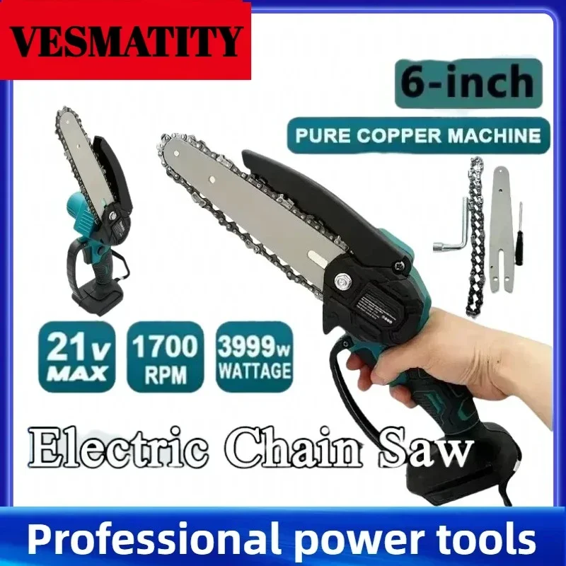 Electric 6-inch Logging Sawzal - đánh giá và giá Mini Chainsaw 6 Inch Cordless
