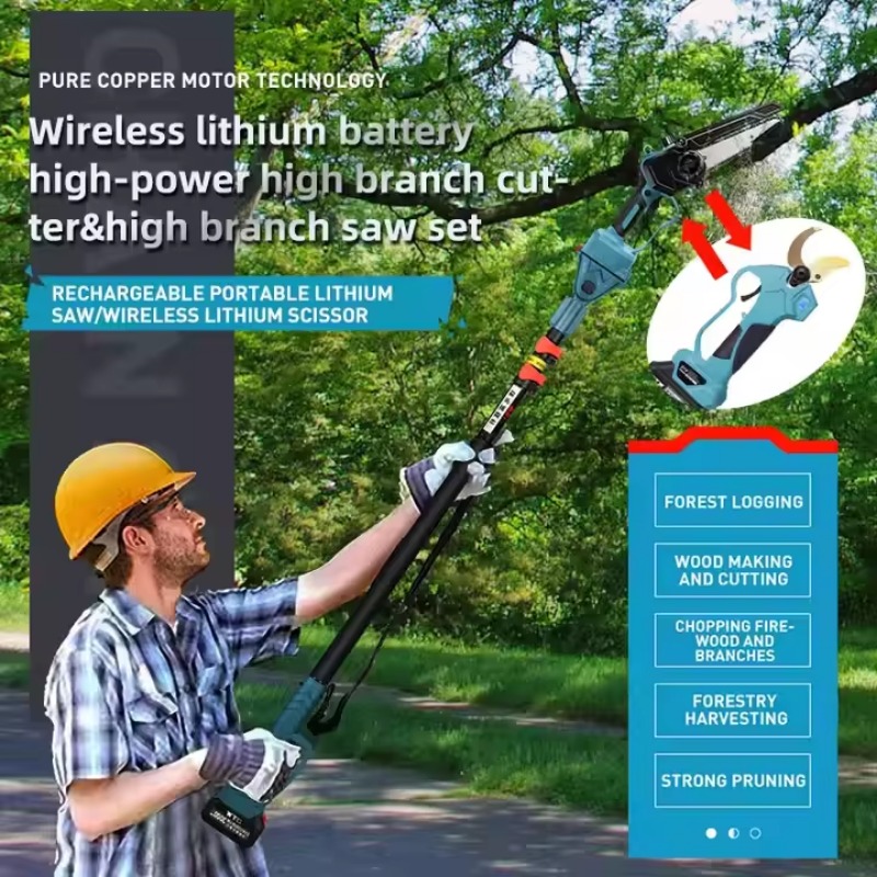 DTWA2-0058 Garden Cordless Hig - đánh giá và giá Pole Saw Cordless Telescopic