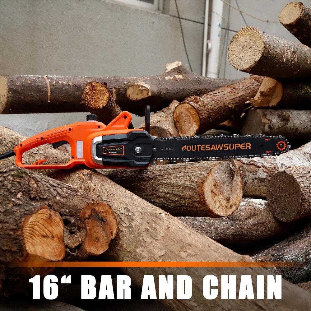16-Inch Corded Electric Chains - đánh giá và giá Electric Chainsaw 16 Inch Corded