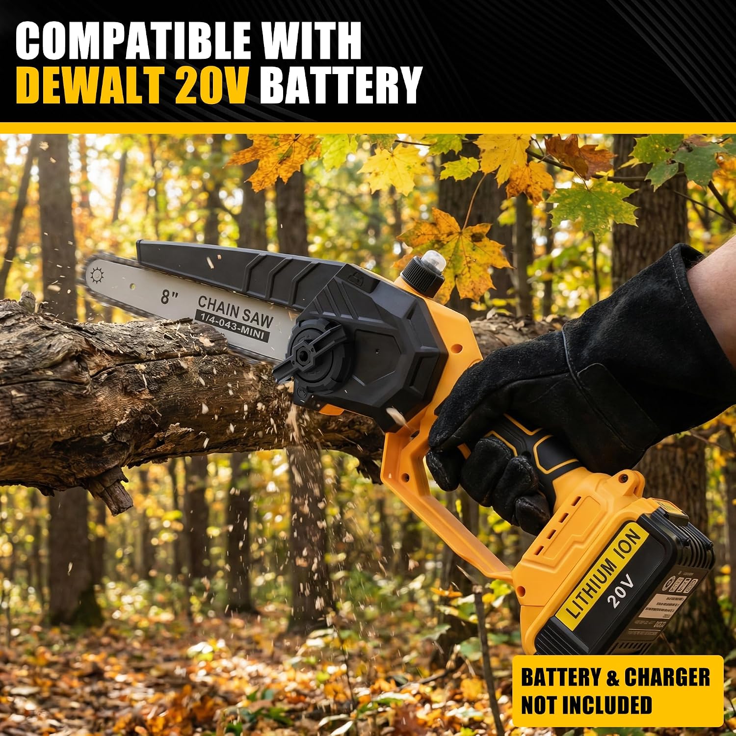 2 In 1 Cordless Pole Saw Compa - đánh giá và giá Brushless Chainsaw 8 Inch 20V