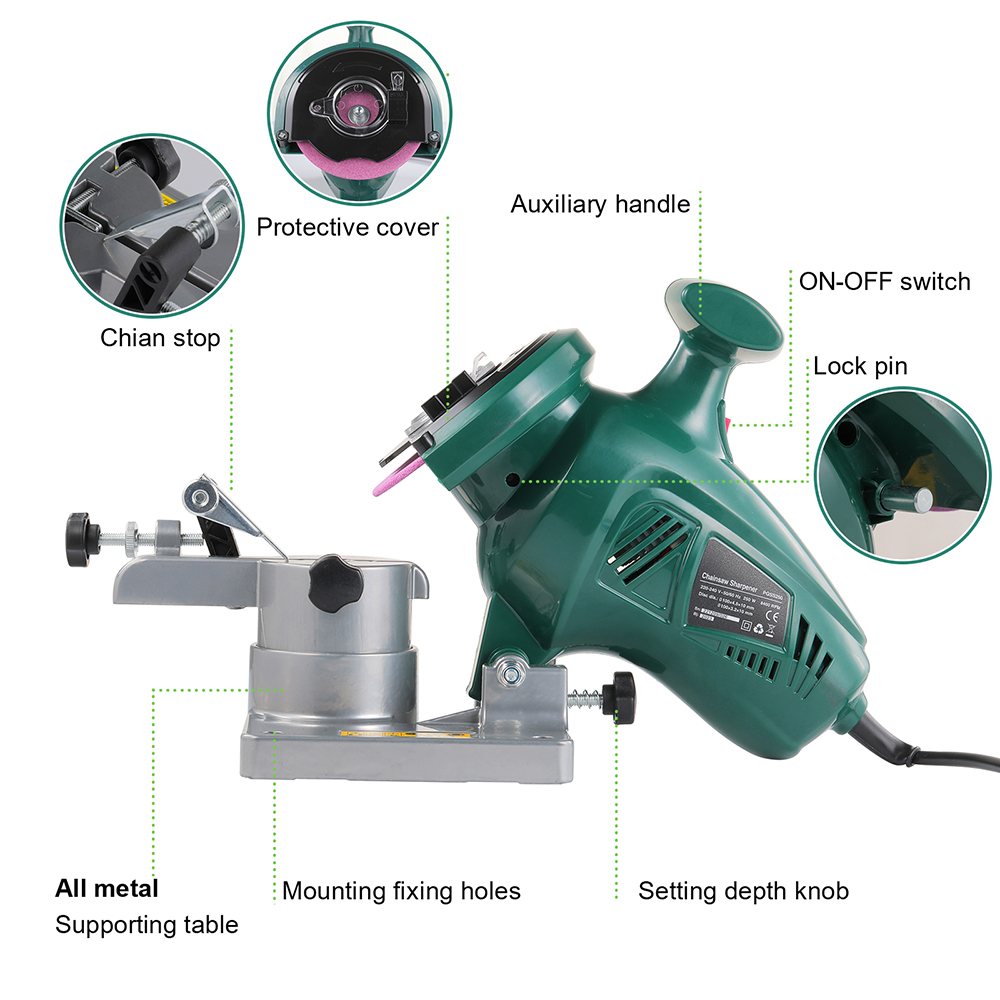 POSENPRO 250W ChainSaw Sharpen - đánh giá và giá Chainsaw Sharpener Electric