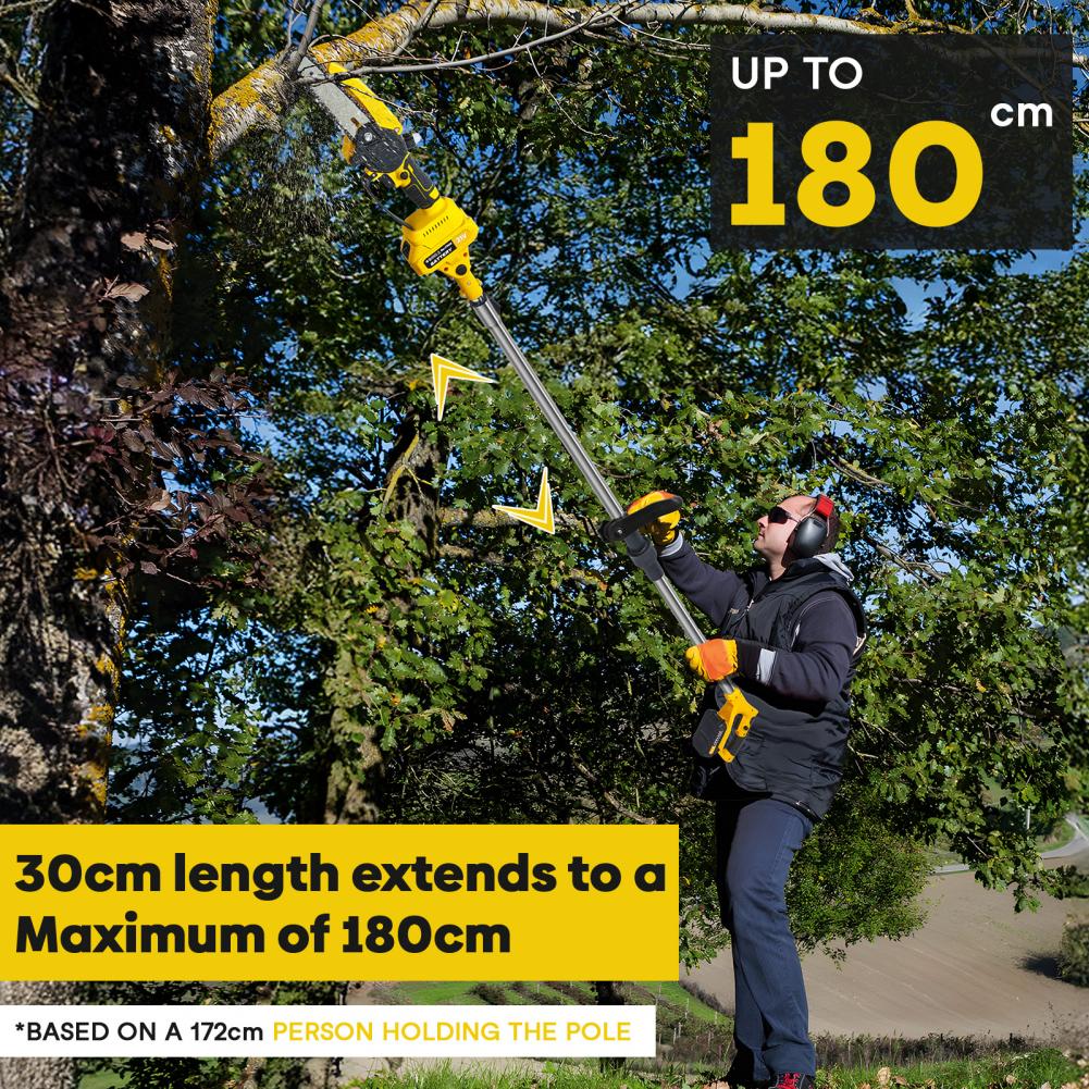 2in1 Garden Cordless Pole Saw  - đánh giá và giá Mini Chainsaw 6 Inch Cordless