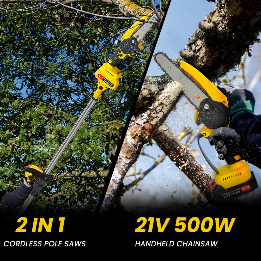 2in1 Garden Cordless Pole Saw  - đánh giá và giá Mini Chainsaw 6 Inch Cordless