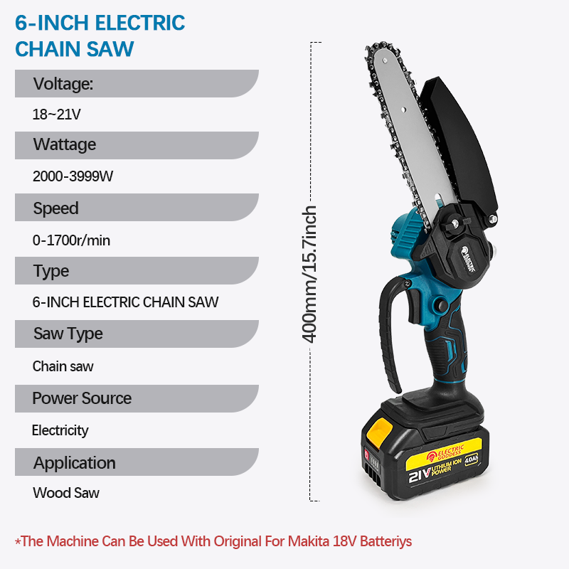 1700RPM 6 Inch Mini Cordless E - đánh giá và giá Mini Chainsaw 6 Inch Cordless