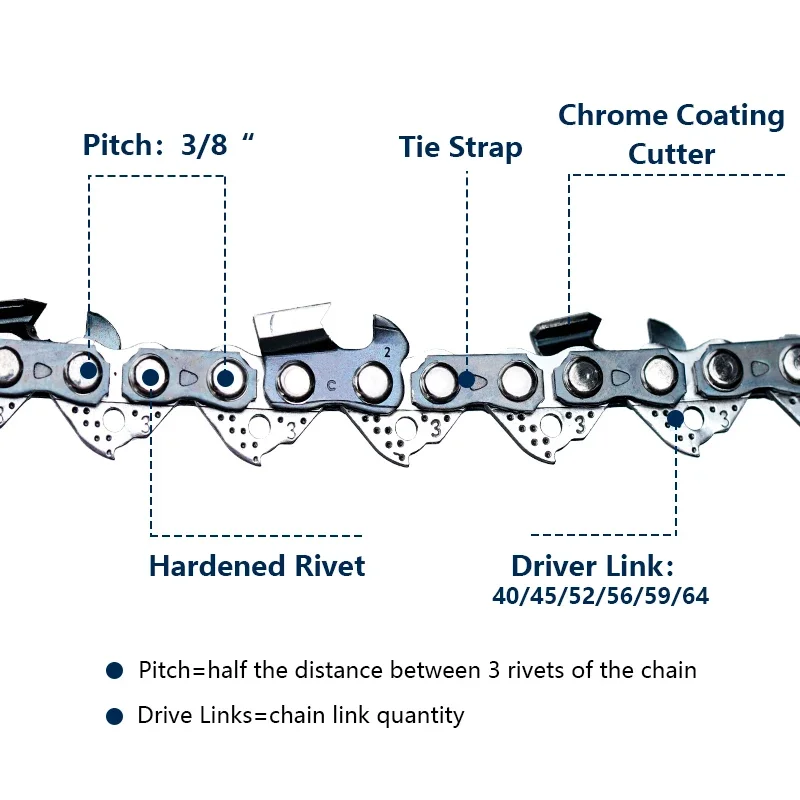 1Piece 10/12/14/16/18 Inch Cha - đánh giá và giá Chainsaw Chain 3/8 Pitch