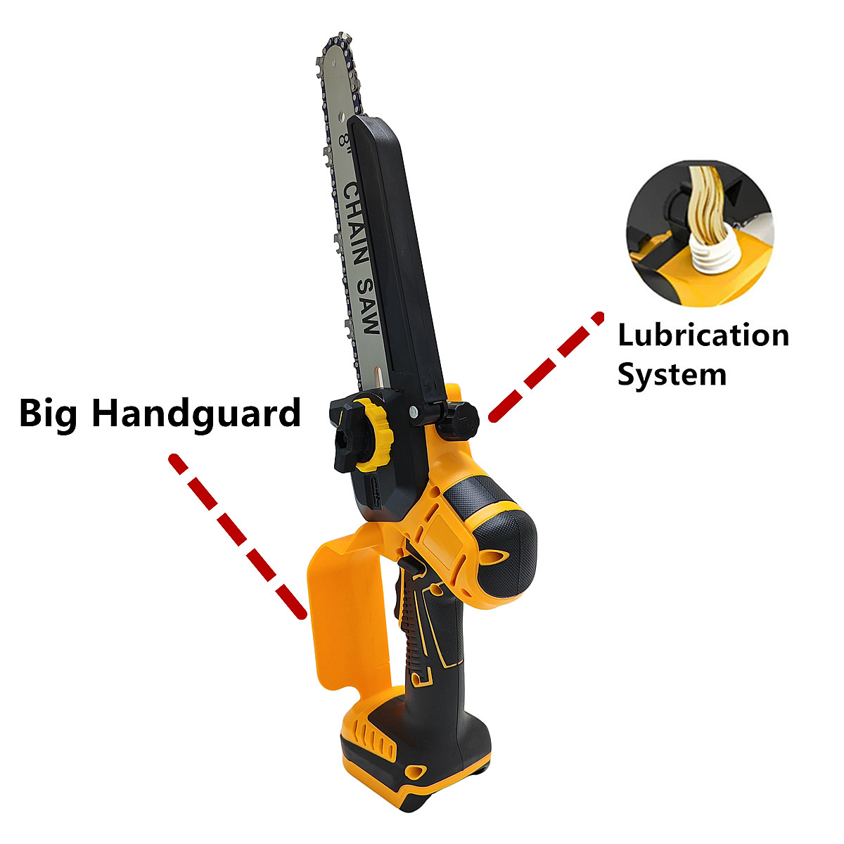 For DeWALT 20V Battery Brushle - đánh giá và giá Brushless Chainsaw 8 Inch 20V