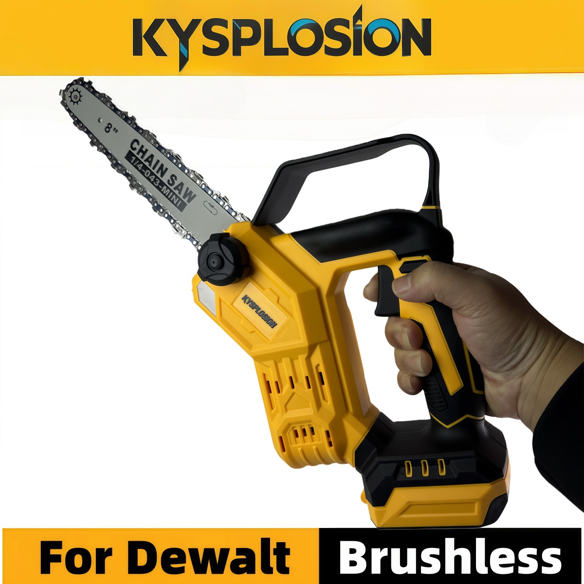 For Dewalt 20V Battery Pins 8  - đánh giá và giá Brushless Chainsaw 8 Inch 20V