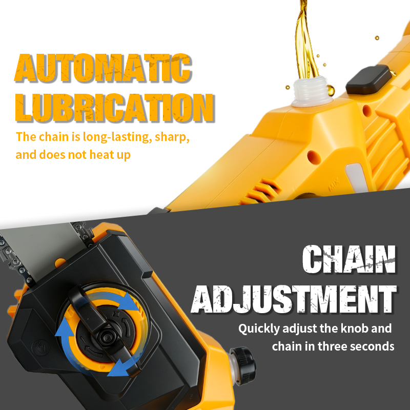 2IN1 Electric High Branch Hedg - đánh giá và giá Cordless Chainsaw 12 Inch Battery