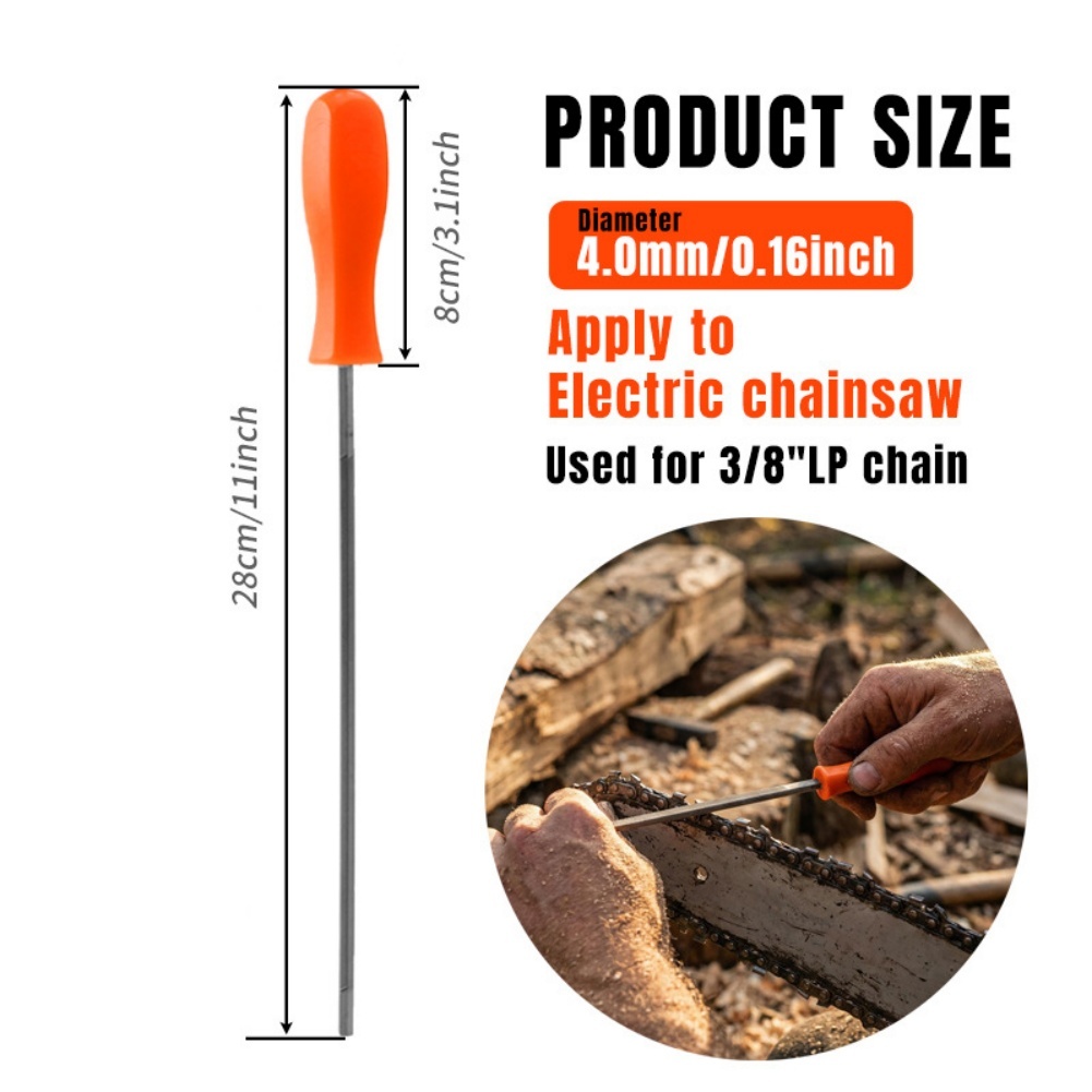 Hexagonal File for Chainsaw Ch - đánh giá và giá Chainsaw Chain 3/8 Pitch