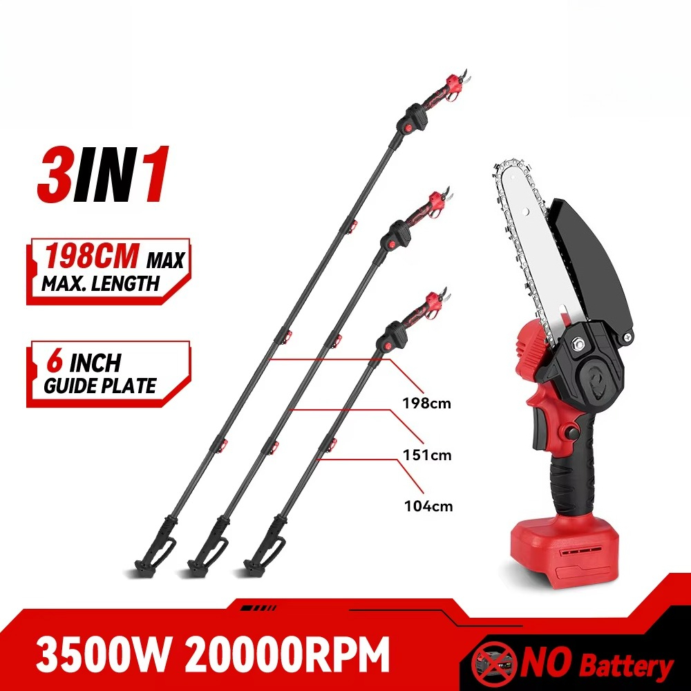 Brushless Garden Tool Set Elec - đánh giá và giá Pole Saw Cordless Telescopic