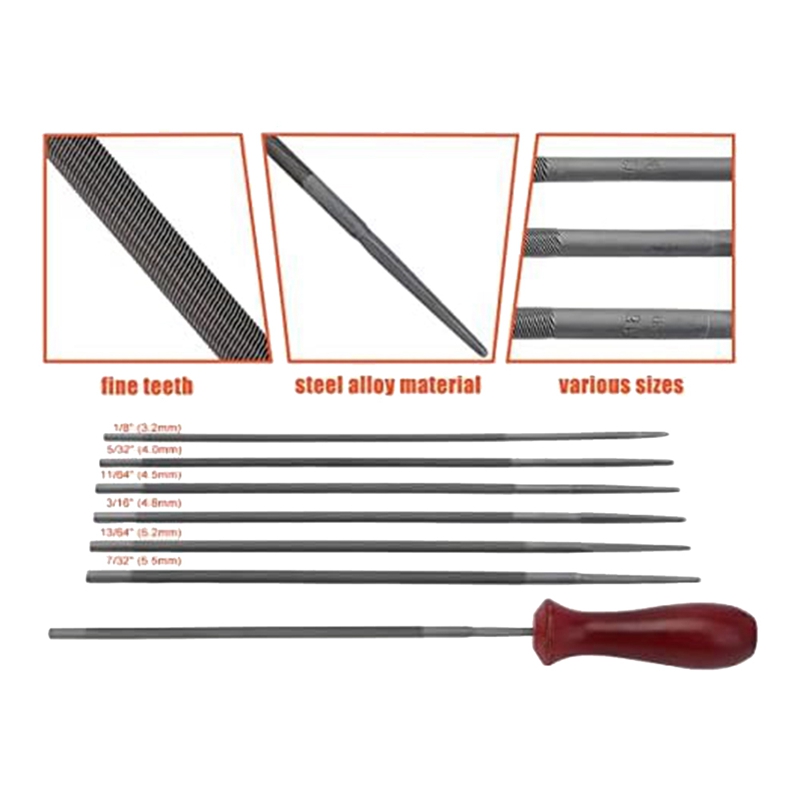 12 Pack Chainsaw File, Chainsa - đánh giá và giá Chainsaw File Kit Round