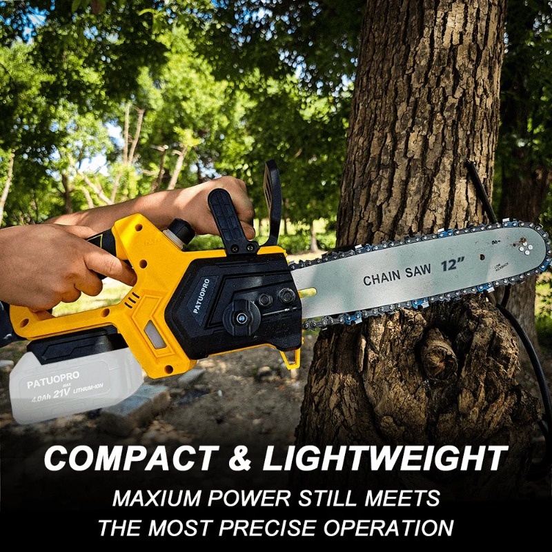 【Hot】12 Inch Brushless Electri - đánh giá và giá Cordless Chainsaw 12 Inch Battery