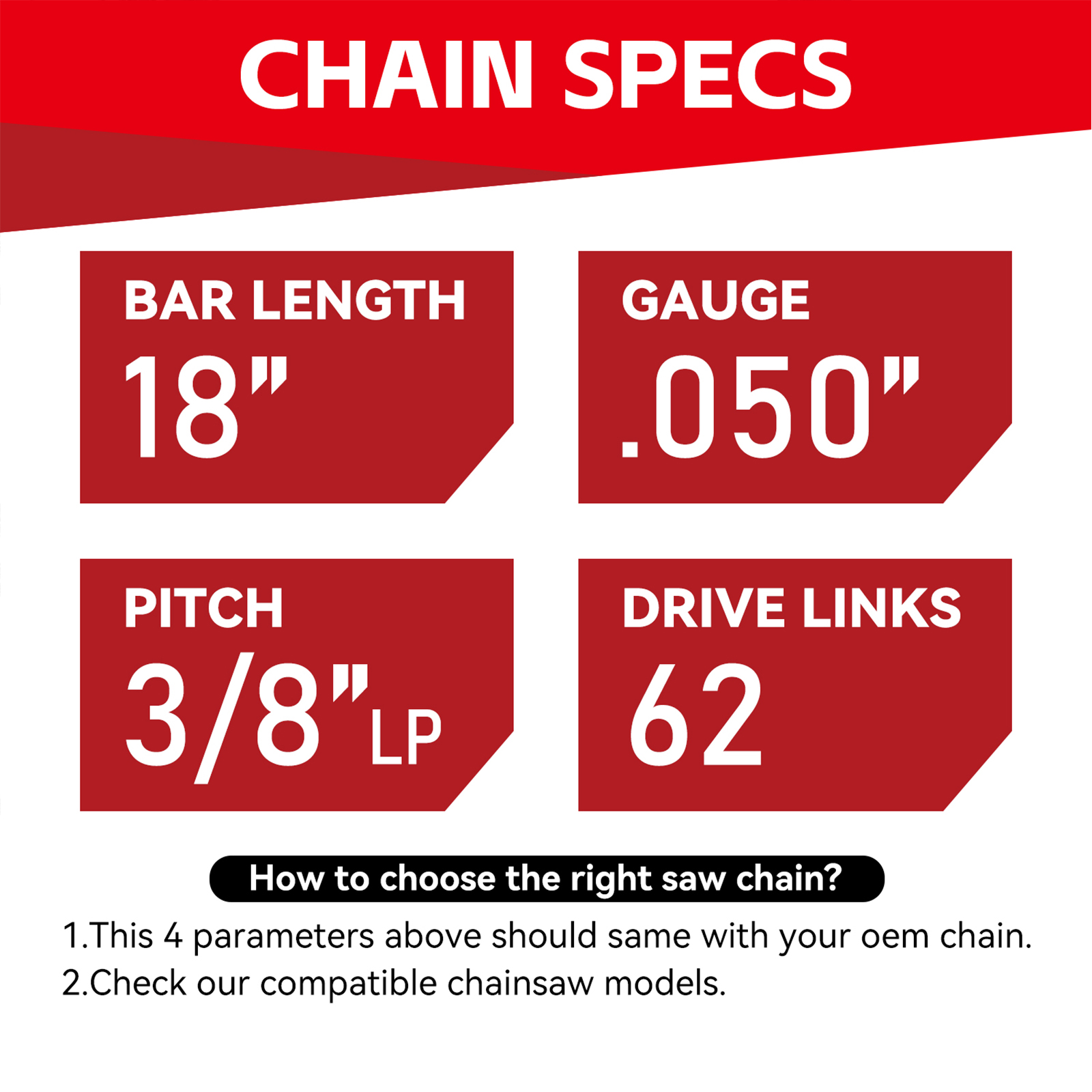 MRFARZ 4-Pack Chainsaw Chain 1 - đánh giá và giá Chainsaw Chain 3/8 Pitch