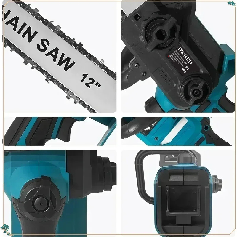 Woodworking 12 Inch Brushless  - đánh giá và giá Cordless Chainsaw 12 Inch Battery